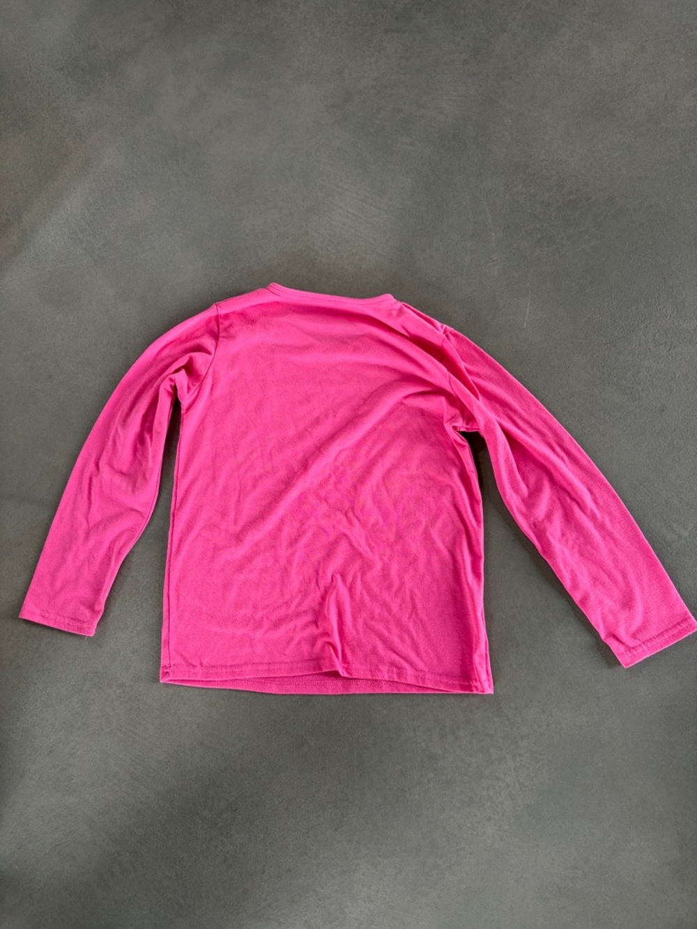Girls' Bright Pink Long Sleeve Tee